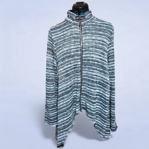 Joseph Ribkoff Style 173904 Lightweight Zip Up Sweater - Size 12‎ - Picture 2 of 7